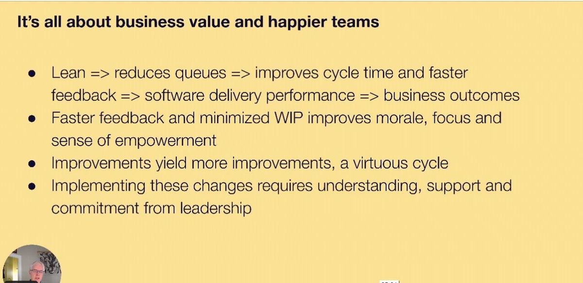 It's all about business value and happier teams